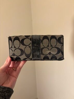 Coach Black Monogram Wallet